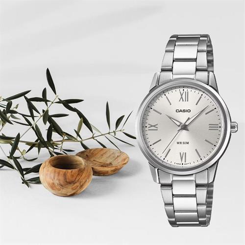 Đồng hồ Casio 30.5 mm Nữ LTP-1303DD-7AVDF Màu Bạc