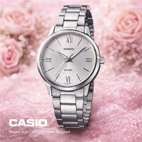 Đồng hồ Casio 30.5 mm Nữ LTP-1303DD-7AVDF Màu Bạc