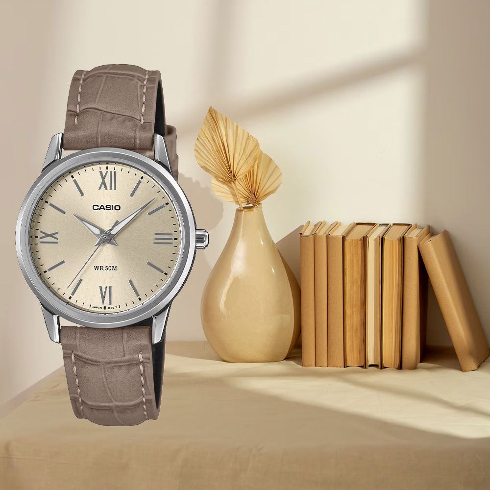 Đồng hồ Casio Timeless 30.5 mm Nữ LTP-1303LL-7AVDF Màu Nâu
