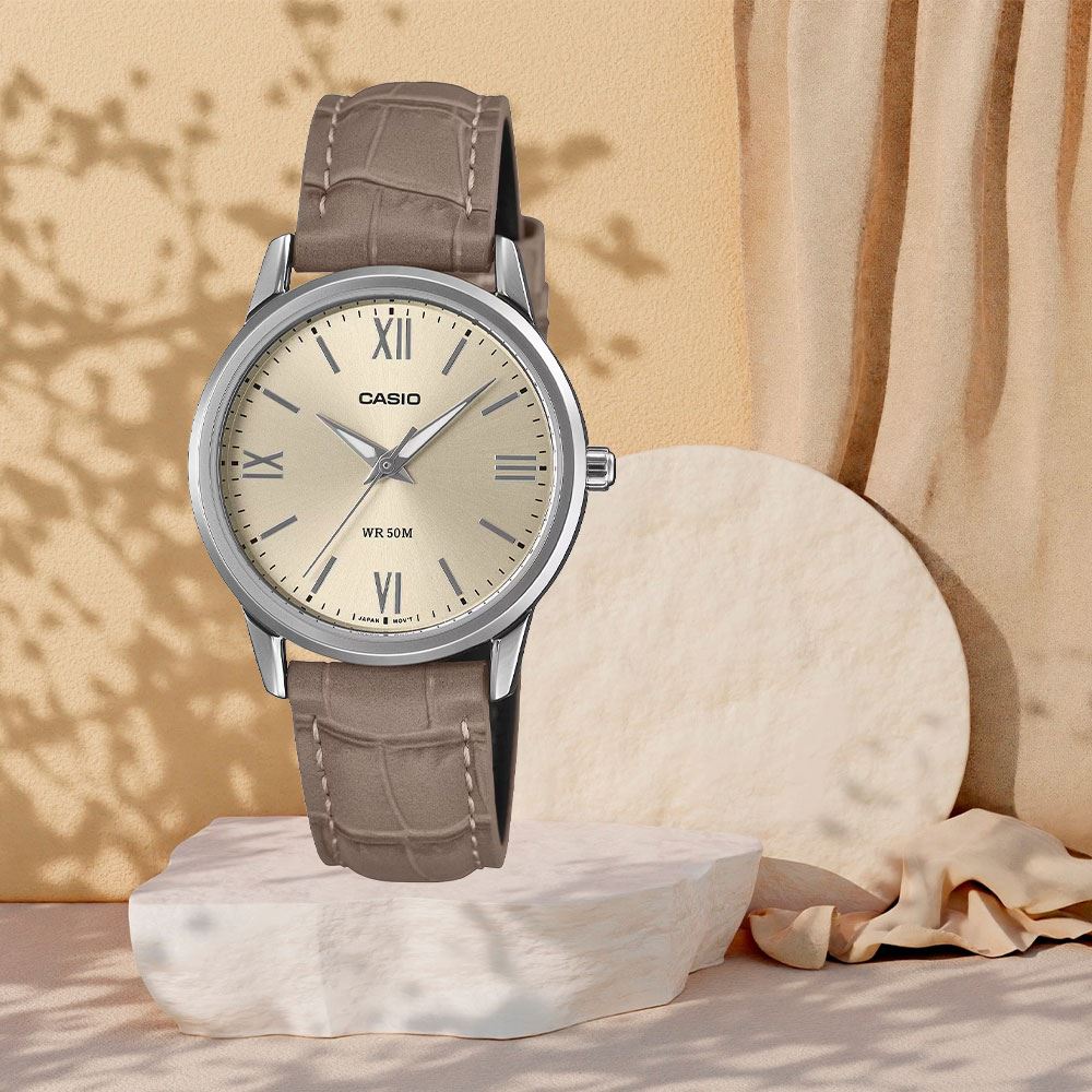 Đồng hồ Casio Timeless 30.5 mm Nữ LTP-1303LL-7AVDF Màu Nâu