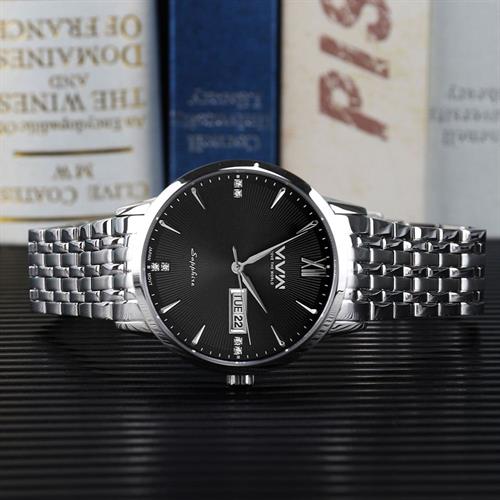 Đồng hồ MVW 40 mm Nam MS100-02 Màu Bạc