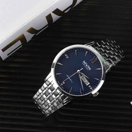 Đồng hồ MVW 40 mm Nam MS100-03 Màu Bạc