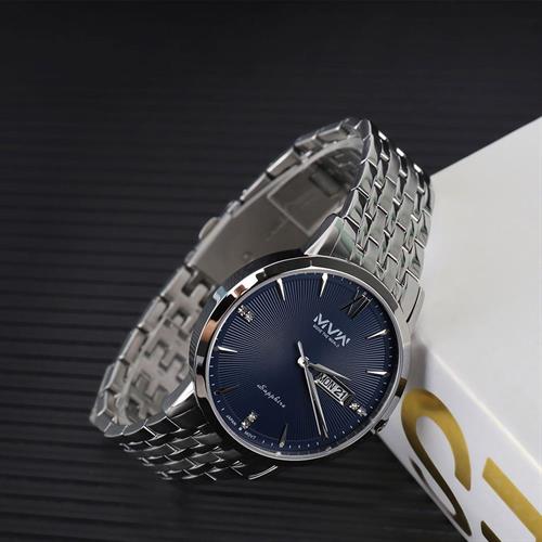 Đồng hồ MVW 40 mm Nam MS100-03 Màu Bạc