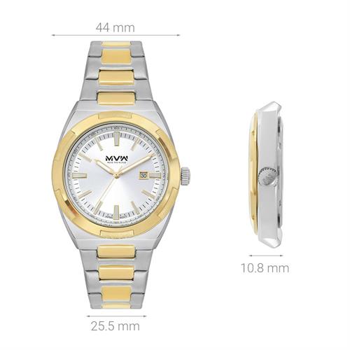 Đồng hồ MVW 44 mm Nam SS30725-01 Màu Màu kết hợp