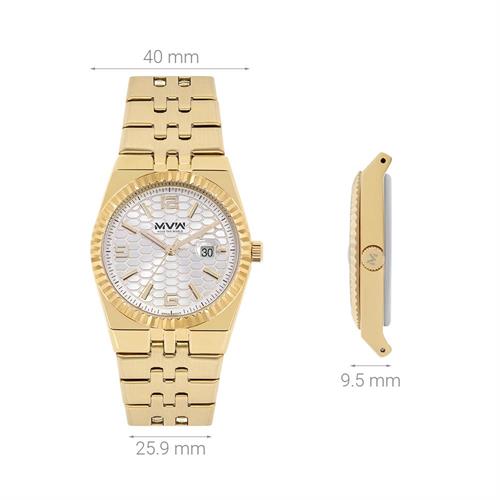 Đồng hồ MVW 40 mm Nam SS30725-02 Màu Vàng