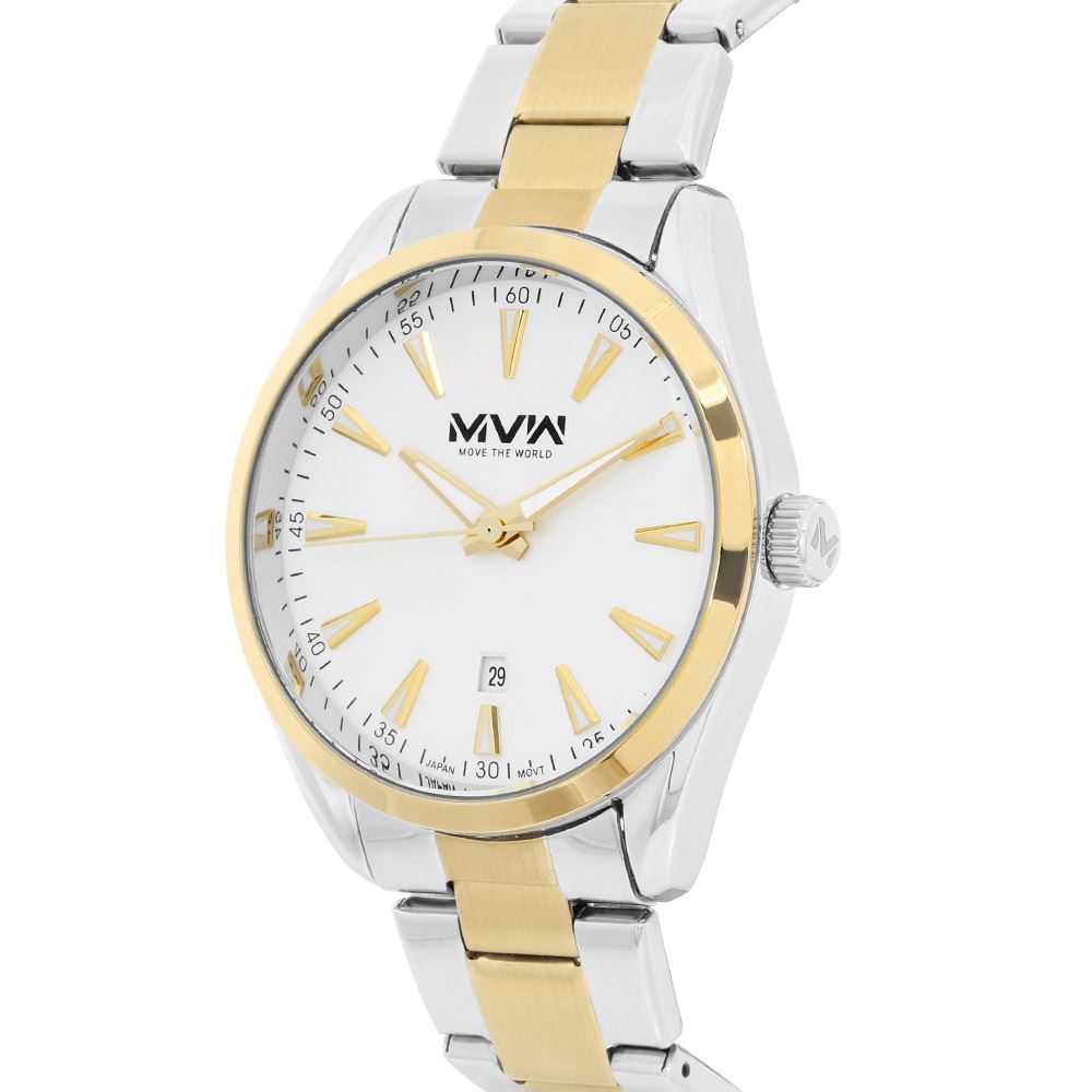 Đồng hồ MVW 41 mm Nam SS30725-03 Màu Màu kết hợp