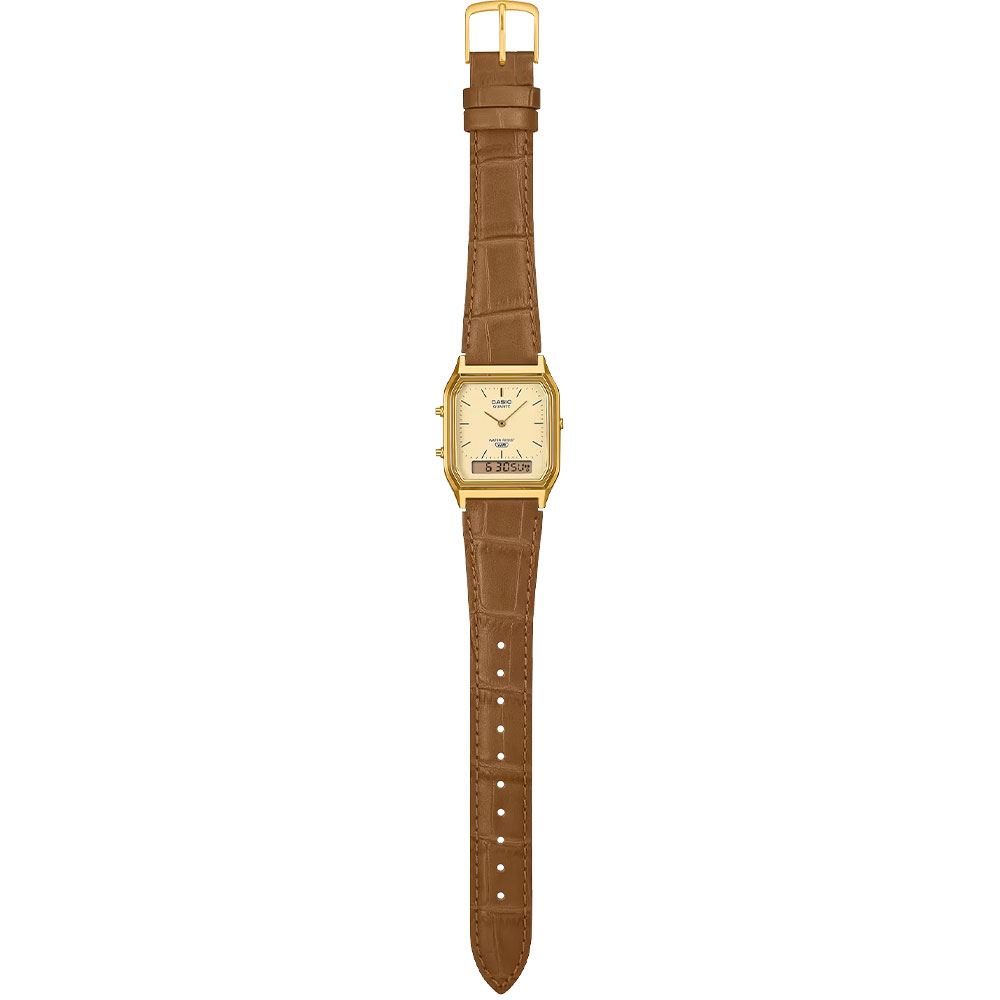 Đồng hồ Casio Vintage 29.8 mm Unisex AQ-230EGL-9ADF Màu Nâu