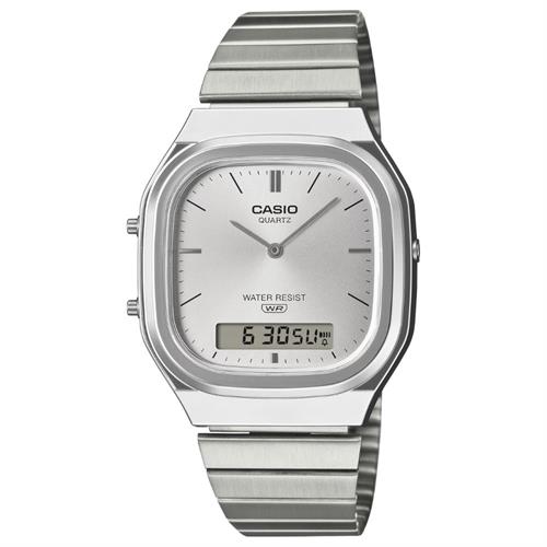 Đồng hồ Casio 35.8 mm Unisex AQ-240E-7ADF Màu Bạc