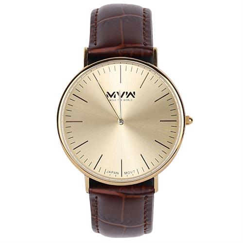 Đồng hồ MVW 40.5 mm Nam LT30725-01 Màu Nâu