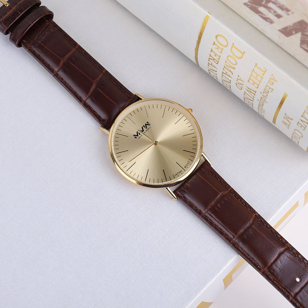 Đồng hồ MVW 40.5 mm Nam LT30725-01 Màu Nâu