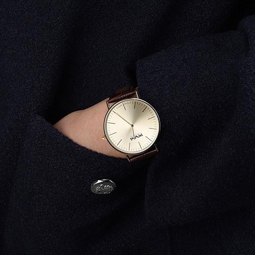 Đồng hồ MVW 40.5 mm Nam LT30725-01 Màu Nâu