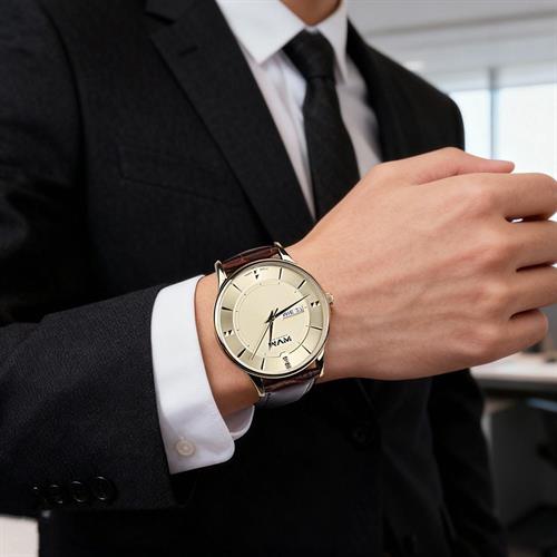 Đồng hồ MVW 41.2 mm Nam LT30725-03 Màu Nâu