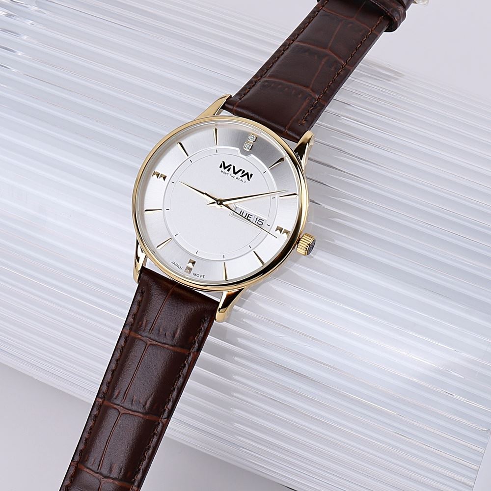 Đồng hồ MVW 41.2 mm Nam LT30725-04 Màu Nâu