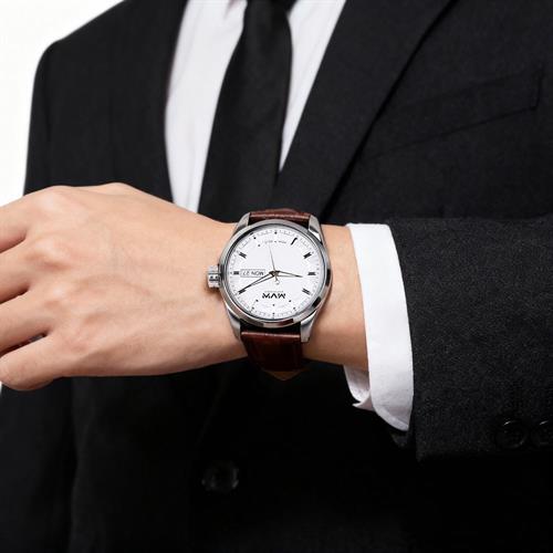 Đồng hồ MVW 41.5 mm Nam LT30725-05 Màu Nâu