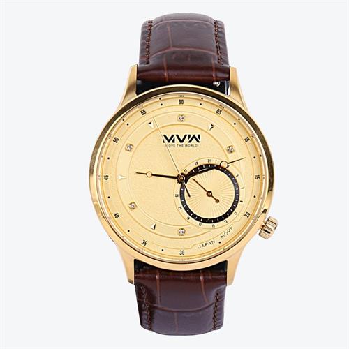 Đồng hồ MVW 40 mm Nam LT30725-06 Màu Nâu