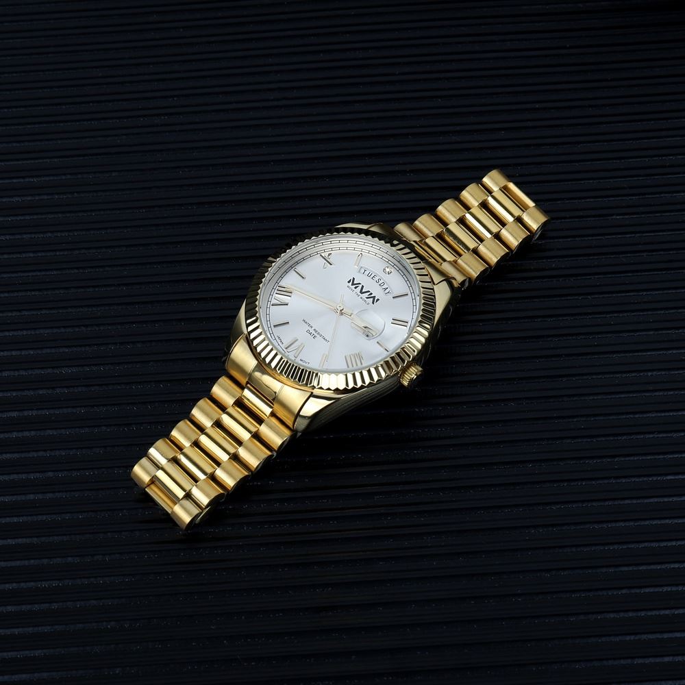 Đồng hồ MVW 40 mm Nam SS30725-04 Màu Vàng