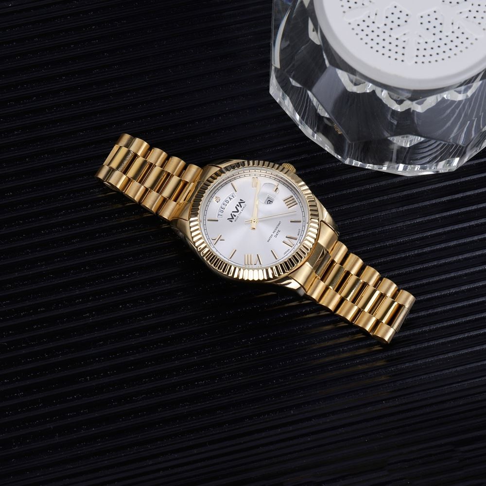 Đồng hồ MVW 40 mm Nam SS30725-04 Màu Vàng