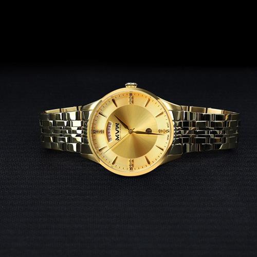 Đồng hồ MVW 42 mm Nam SS30725-11 Màu Vàng