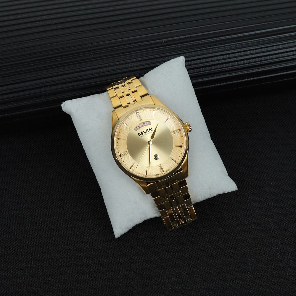 Đồng hồ MVW 42 mm Nam SS30725-11 Màu Vàng