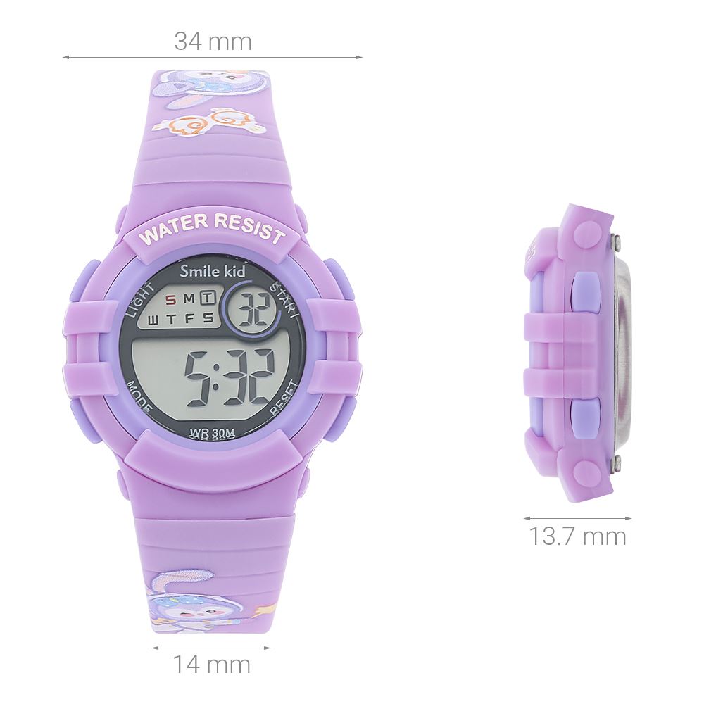 Đồng hồ Smile Kid 34 mm Trẻ em SL163-05 Màu Tím