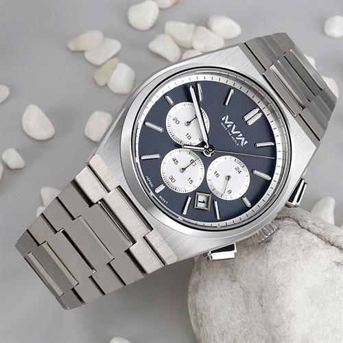 Đồng hồ MVW 41 mm Nam MS107-01 Màu Bạc