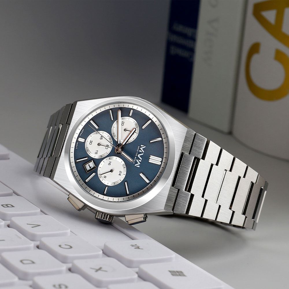 Đồng hồ MVW 41 mm Nam MS107-01 Màu Bạc