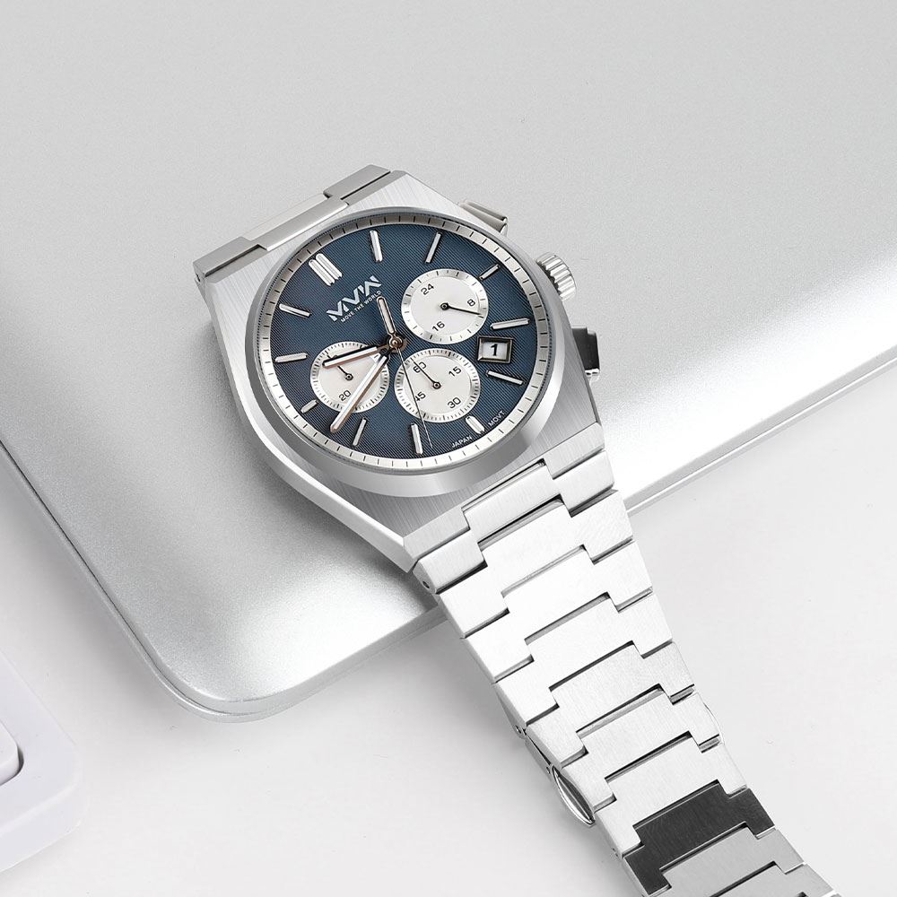Đồng hồ MVW 41 mm Nam MS107-01 Màu Bạc