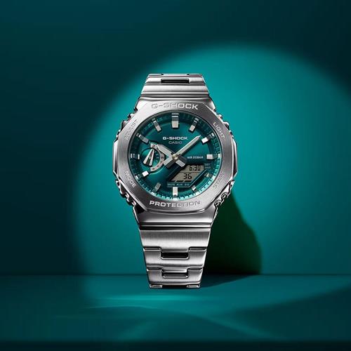 Đồng hồ G-Shock 44.4 mm Nam GM-2110D-3A1DR Màu Bạc