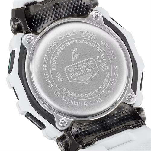 Đồng hồ G-Shock G-Squad 45.9 mm Nam GBD-200-7DR Màu Trắng
