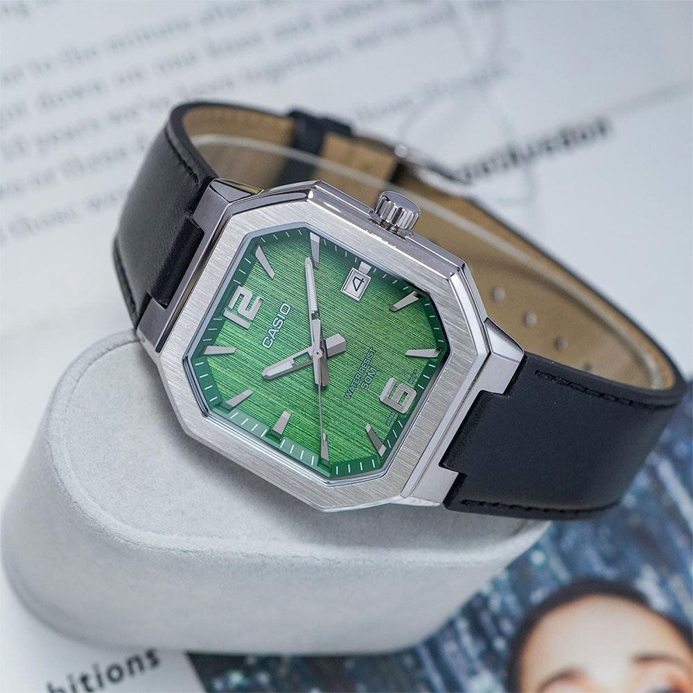 Đồng hồ Casio Timeless 38 mm Nam MTP-B195L-3AVDF Màu Đen