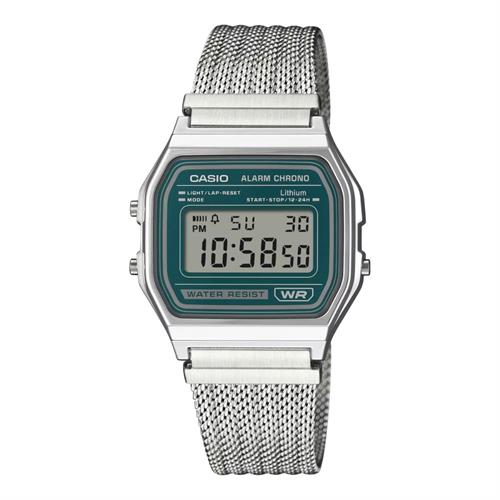 Đồng hồ Casio 33.2 mm Unisex A158WEM-3DF Màu Bạc