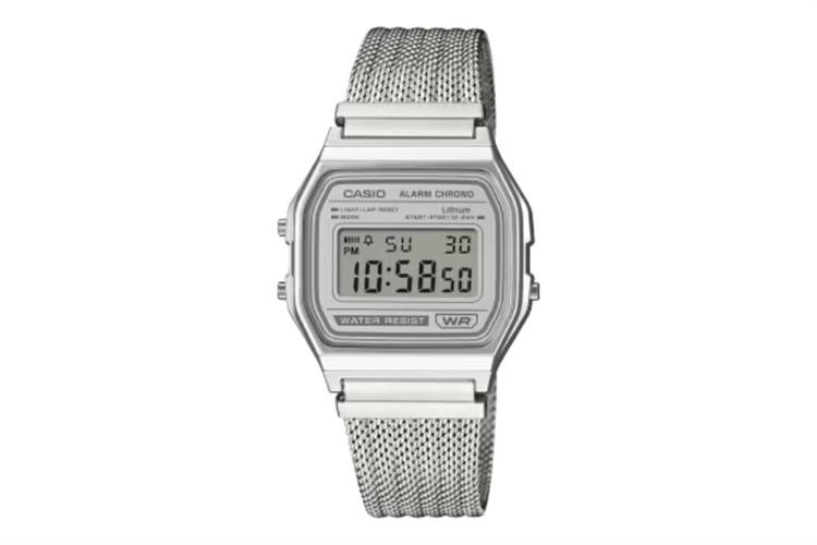 Đồng hồ Casio 33.2 mm Unisex A158WEM-7DF Màu Bạc