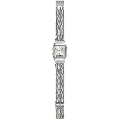 Đồng hồ Casio 29.8 mm Unisex AQ-230EM-7ADF Màu Bạc