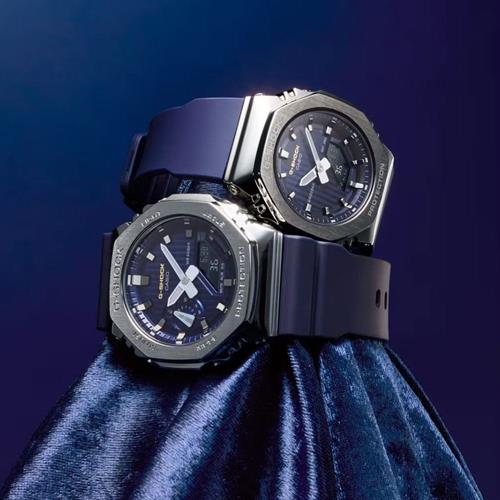 Đồng hồ G-Shock G-Steel 44.4 mm Nam GM-2110SH-2ADR Màu Xanh Navy