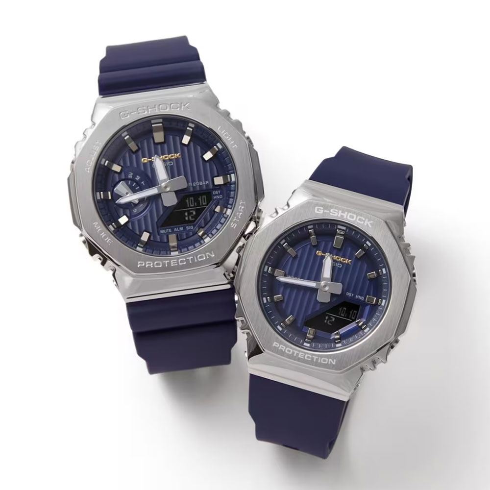 Đồng hồ G-Shock G-Steel 44.4 mm Nam GM-2110SH-2ADR Màu Xanh Navy
