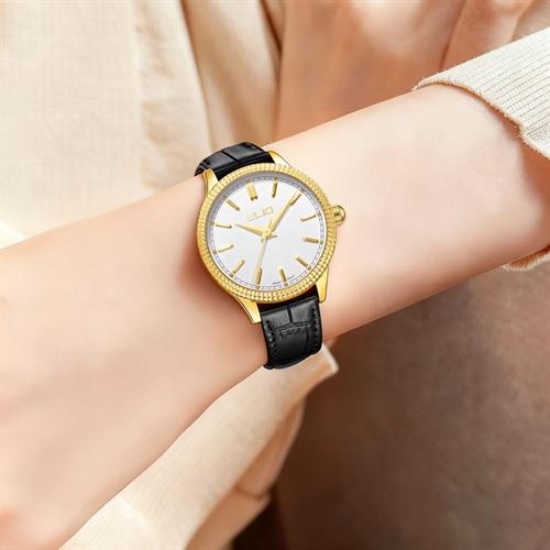 Đồng hồ Elio 30 mm Nữ EL187-01 Màu Đen