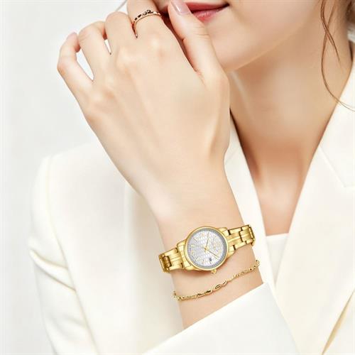 Đồng hồ Elio 28 mm Nữ ES246-03 Màu Vàng