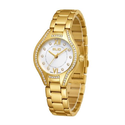 Đồng hồ Elio 30 mm Nữ ES258-01 Màu Vàng