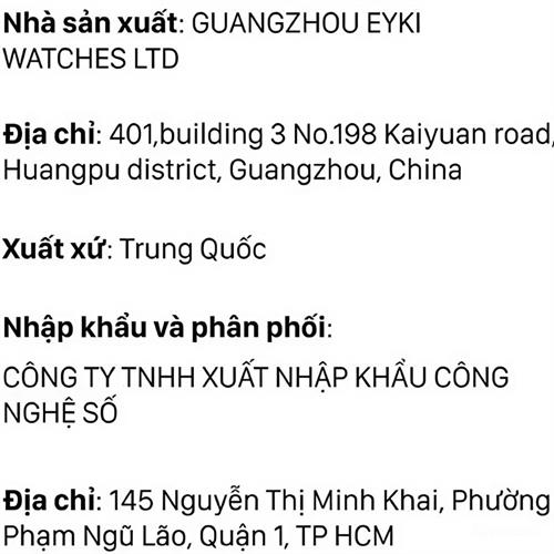 Đồng hồ Elio 22.5 mm Nữ ES267-02 Màu Bạc