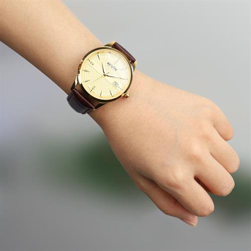 Đồng hồ MVW Lucky Gold 40 mm Nam LT30725-07 Màu Nâu