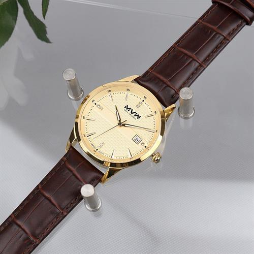 Đồng hồ MVW Lucky Gold 40 mm Nam LT30725-07 Màu Nâu