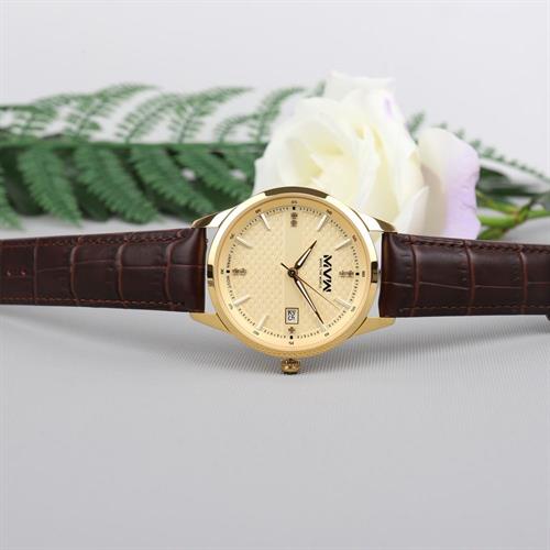 Đồng hồ MVW Lucky Gold 40 mm Nam LT30725-07 Màu Nâu