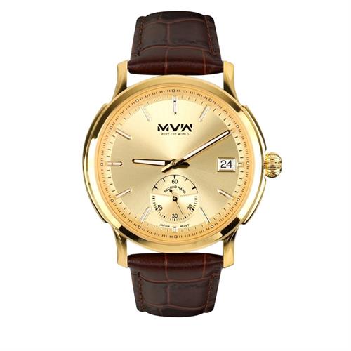 Đồng hồ MVW Lucky Gold 43 mm Nam LT30725-08 Màu Nâu