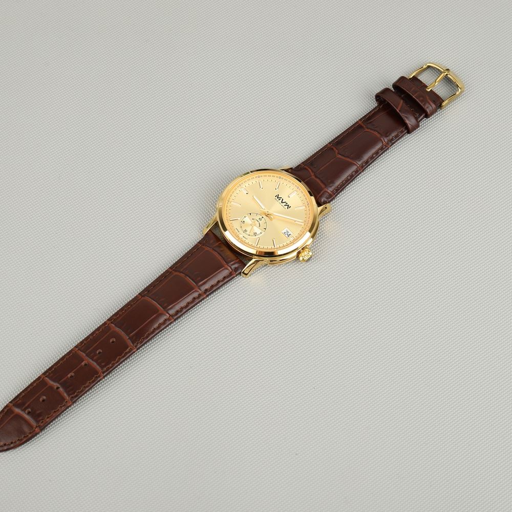 Đồng hồ MVW Lucky Gold 43 mm Nam LT30725-08 Màu Nâu