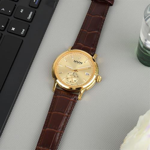 Đồng hồ MVW Lucky Gold 43 mm Nam LT30725-08 Màu Nâu