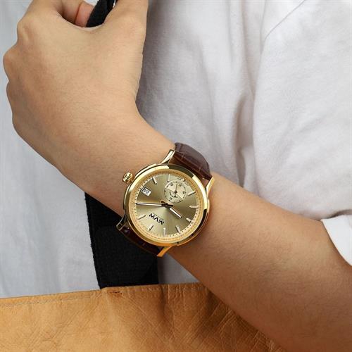 Đồng hồ MVW Lucky Gold 43 mm Nam LT30725-08 Màu Nâu