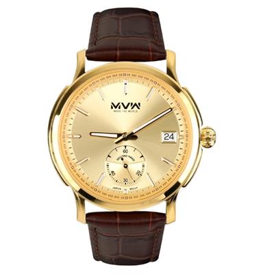 Đồng hồ MVW Lucky Gold 43 mm Nam LT30725-08