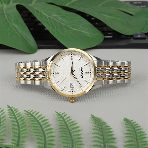 Đồng hồ MVW Lucky Gold 40 mm Nam SS30725-08 Màu Màu kết hợp