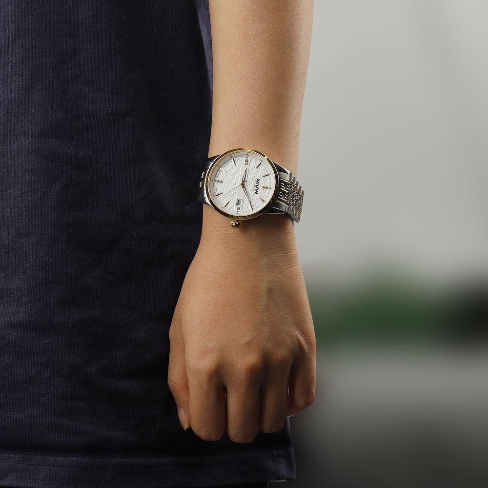 Đồng hồ MVW Lucky Gold 40 mm Nam SS30725-08 Màu Màu kết hợp