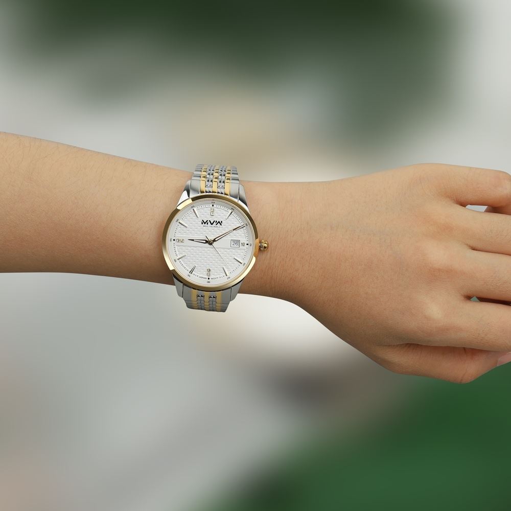 Đồng hồ MVW Lucky Gold 40 mm Nam SS30725-08 Màu Màu kết hợp